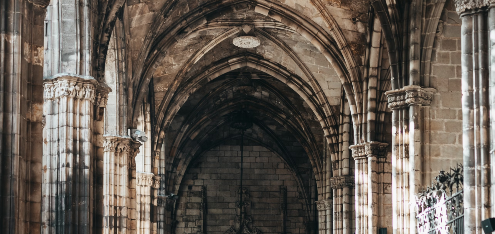 Gothic cathedral interior