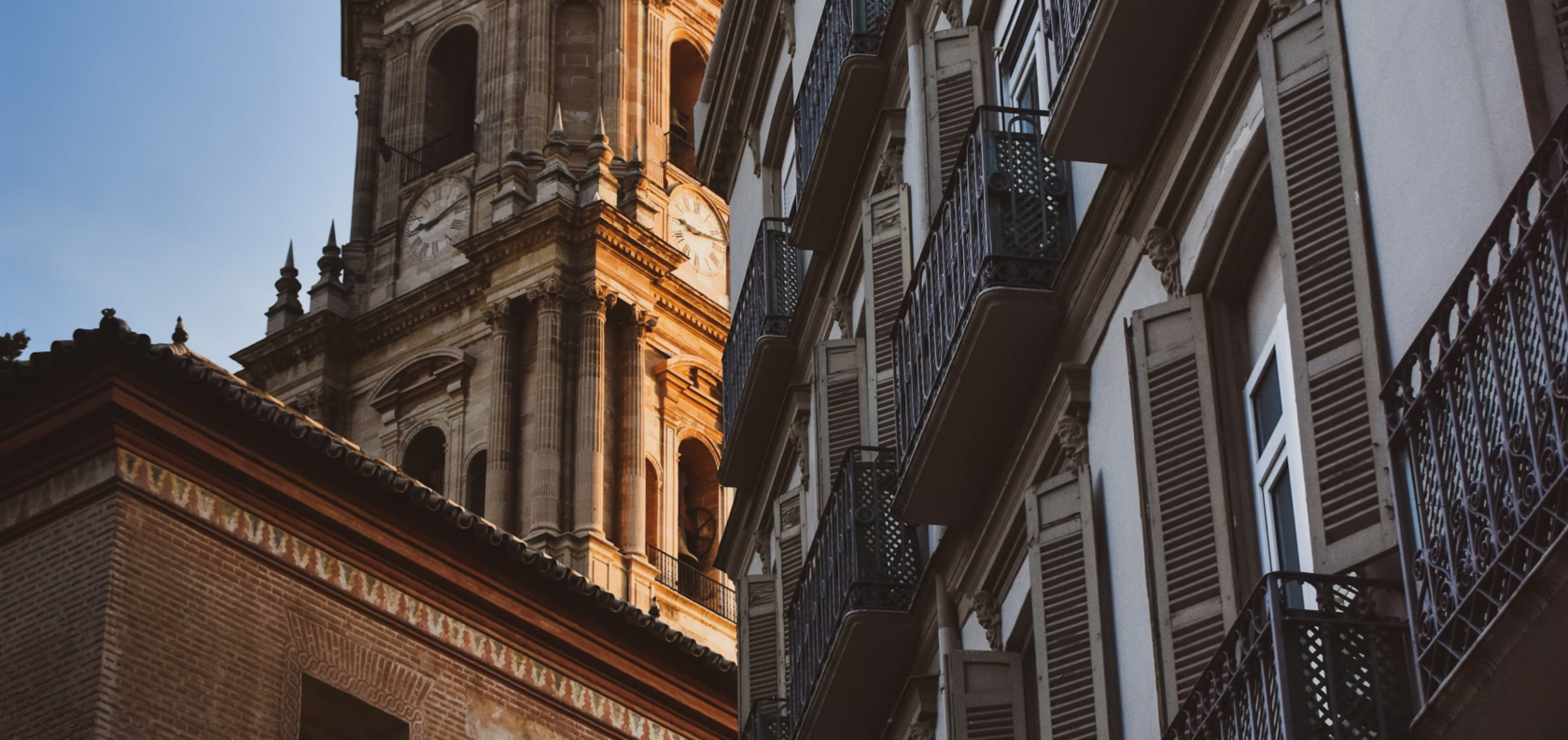 Cathedral tower and balconies